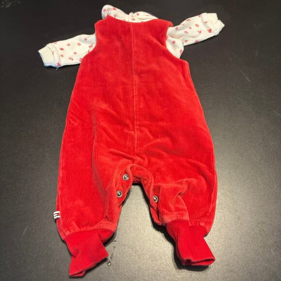 Vintage Tommy Hilfiger Romper & Long Sleeve One Piece Size 0-3 Months Red Sailor - Picture 2 of 4